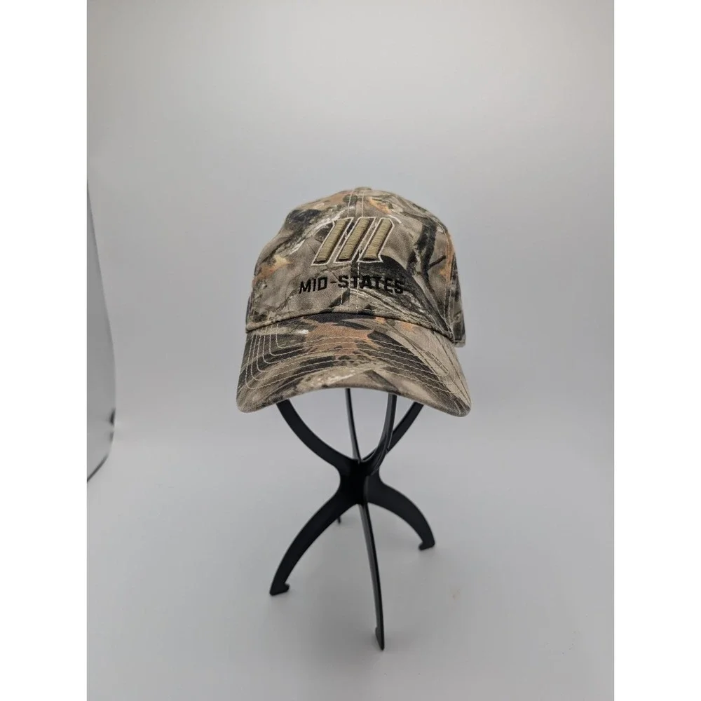 Midstate Equipment Hat Adjustable Lost Camo Embroidered Logo